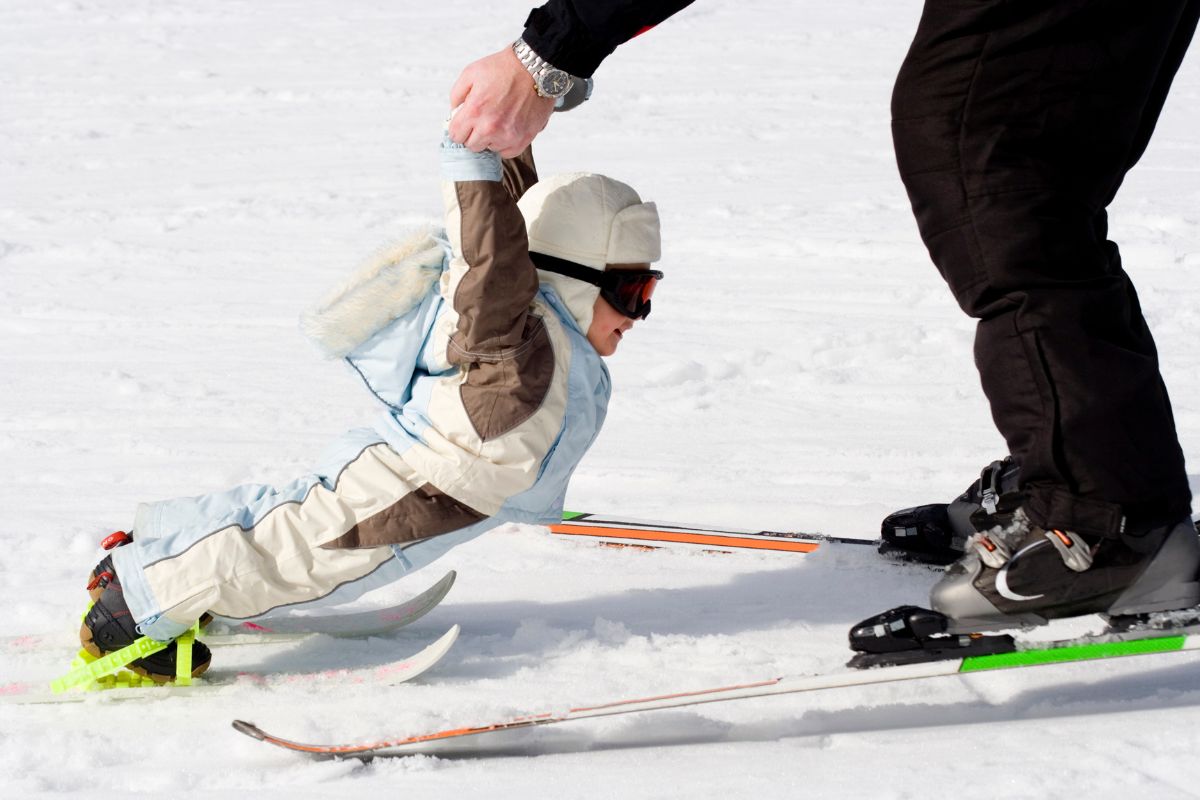 bébé au ski