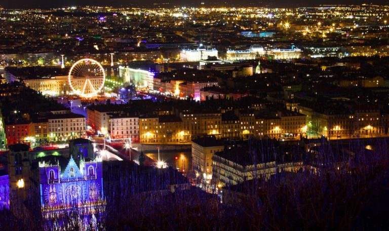 Fete des lumières Lyon panorama ville