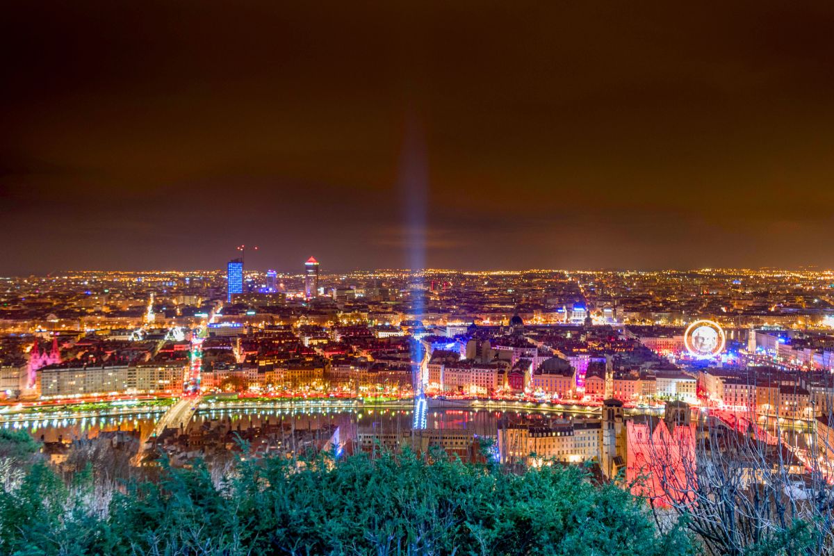 Fete des lumières Lyon panorama