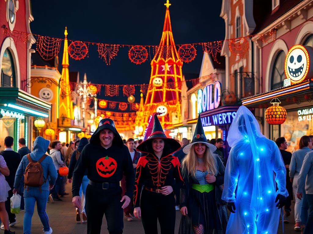 halloween parcs d'attractions