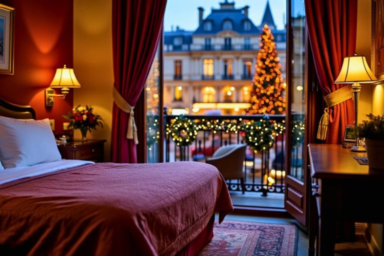 Chambre hotel marché de noël