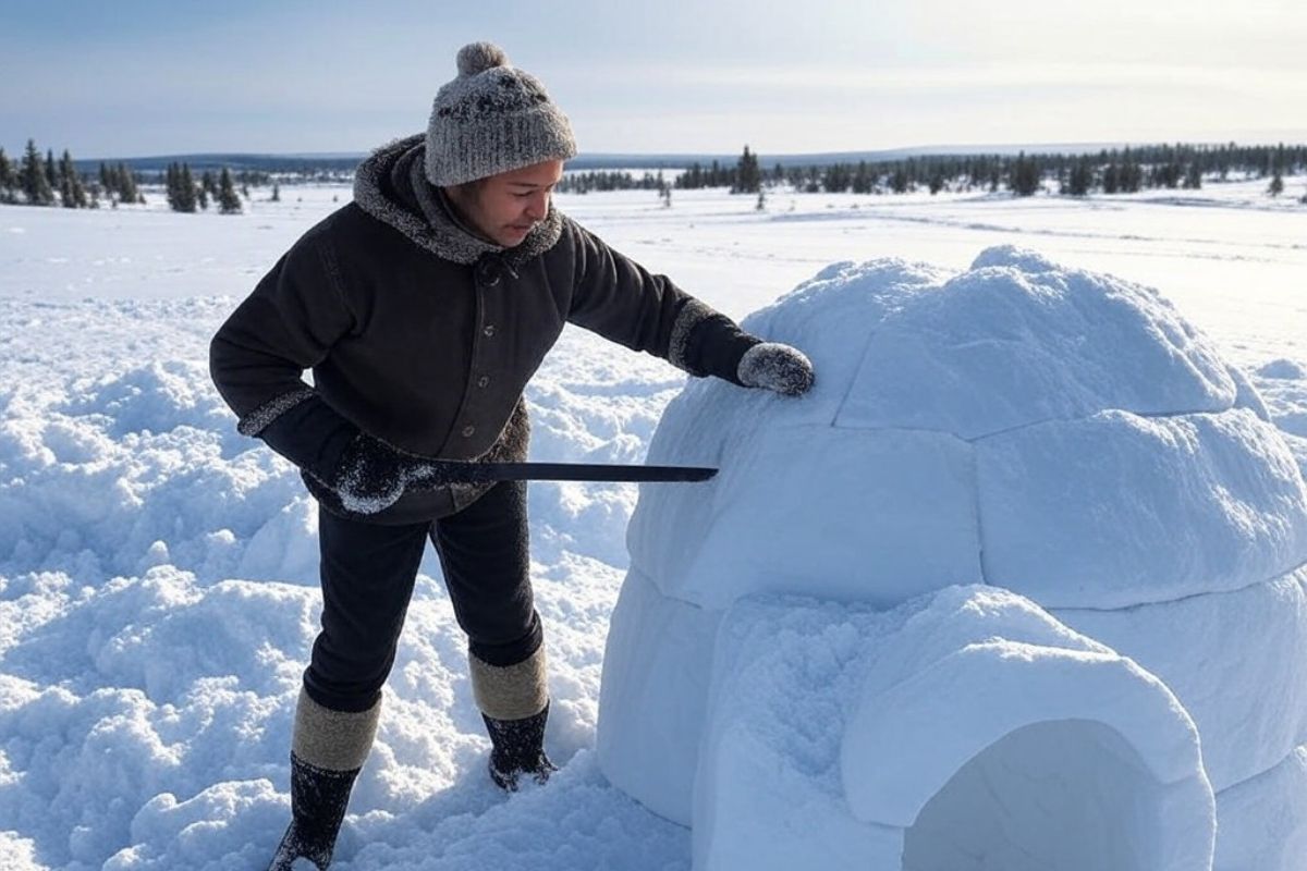 Construire Igloo Laponie