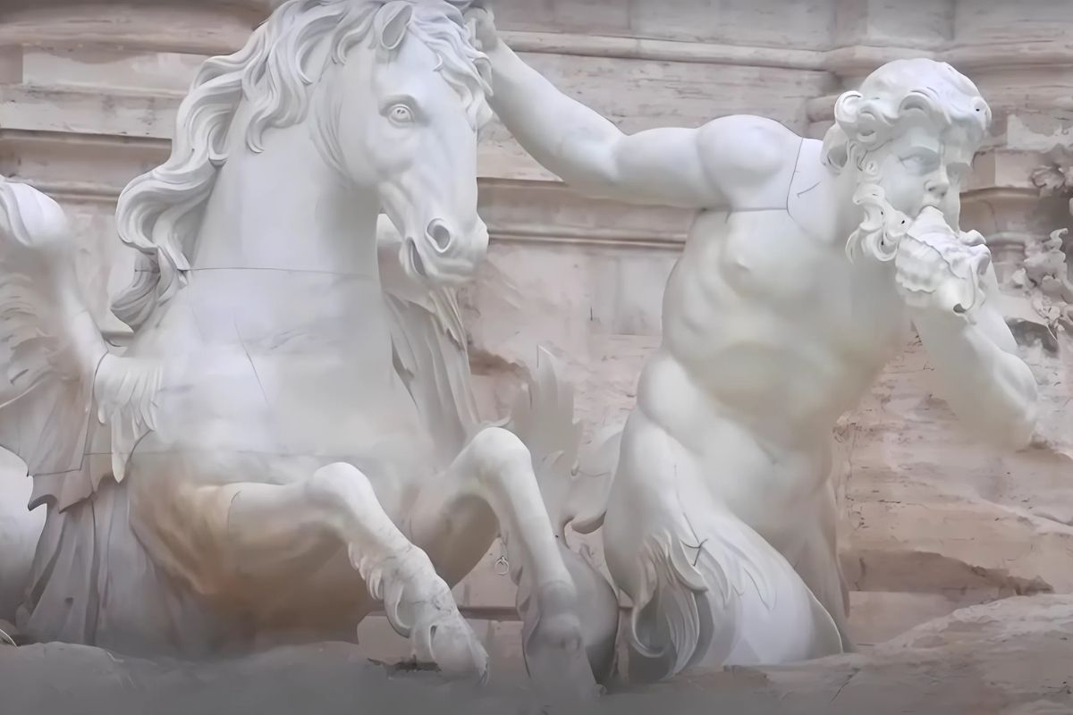 Fontaine de trevi restauration 2024