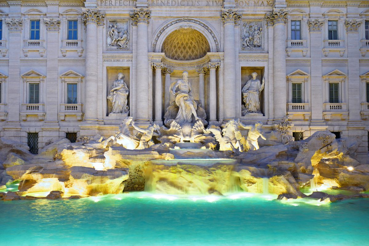 Fontaine de trevi restauration