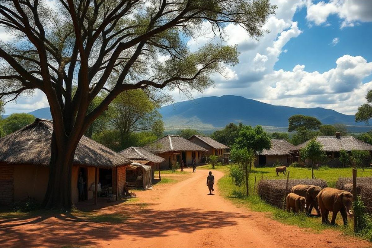 Tanzanie village massai